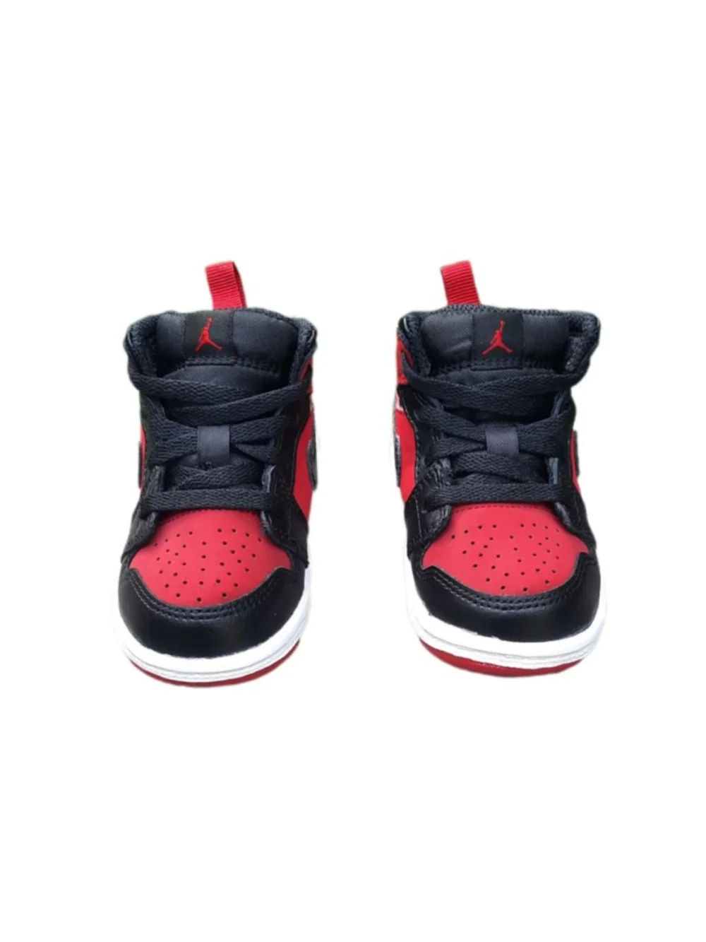 Nike Baby Air Jordan 1 Mid64-0735-610 Red Basketball Shoes Sneakers Size 5C
